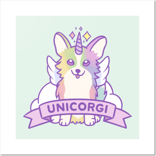 Unicorgi Posters and Art